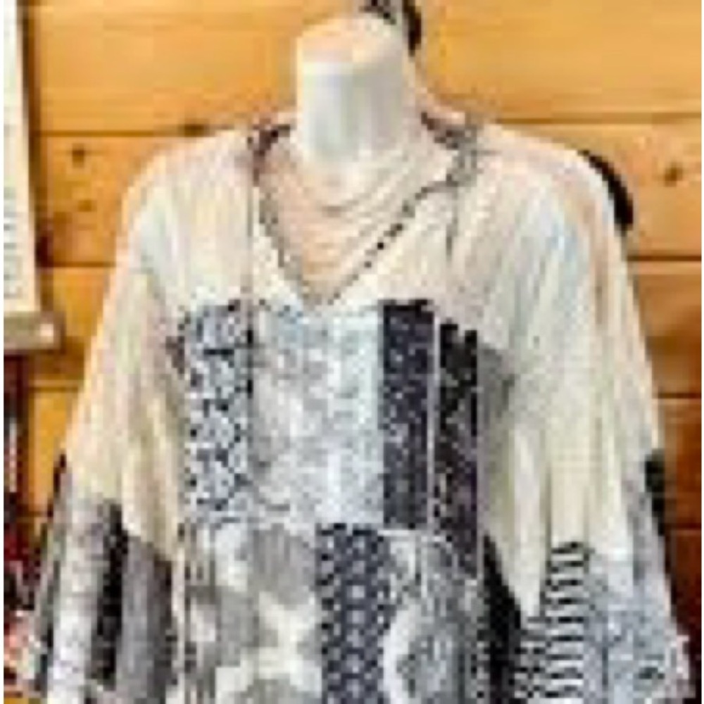 Black & White Patchwork Tiered Maxi Dress
